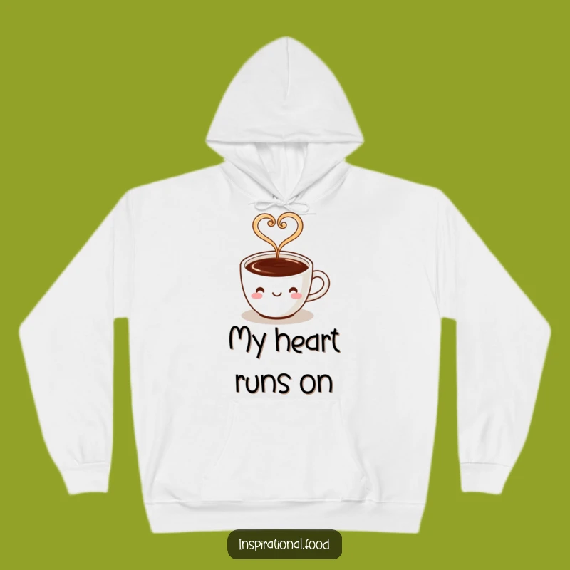 Cozy Funny Coffee Heart Steam Hoodie: Wrap Yourself in Warmth and Affection