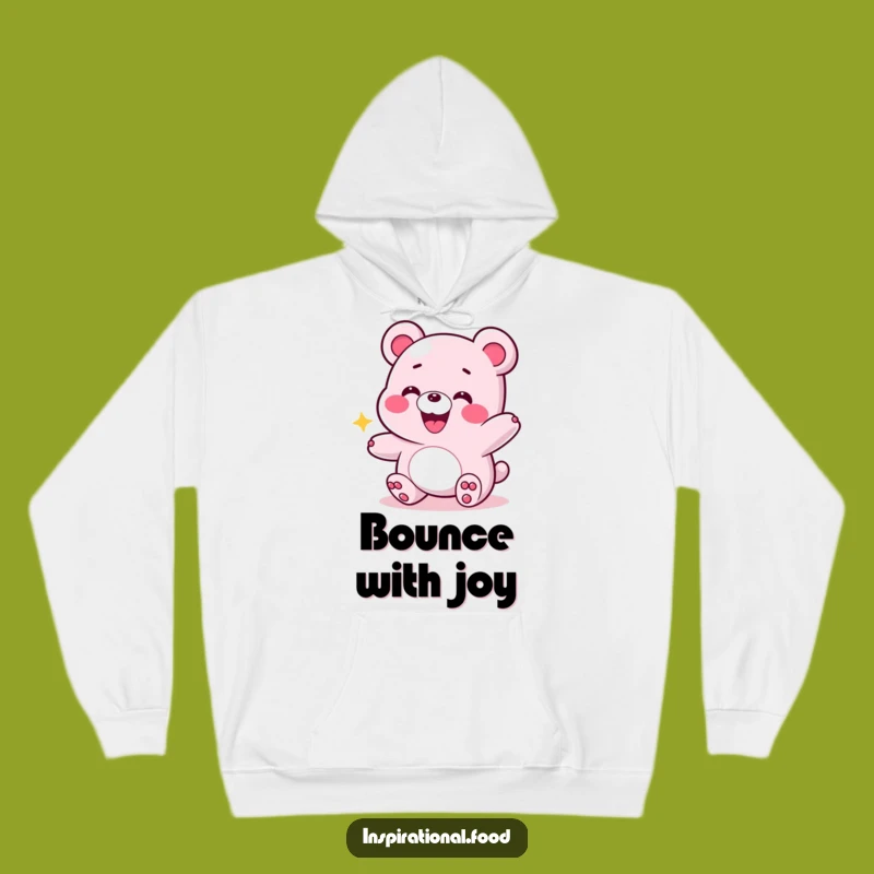 Cozy Funny Energetic Gummy Bear Hoodie - Stay Warm with Bounce