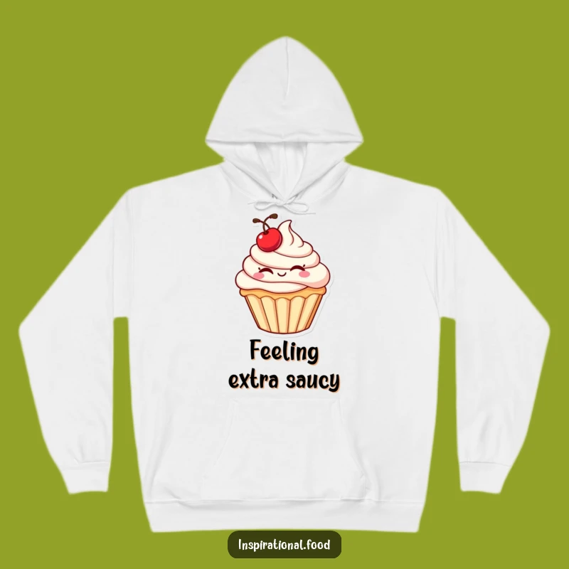 Funny Cupcake Wink Hoodie: Cozy Comfort with Dessert Humor