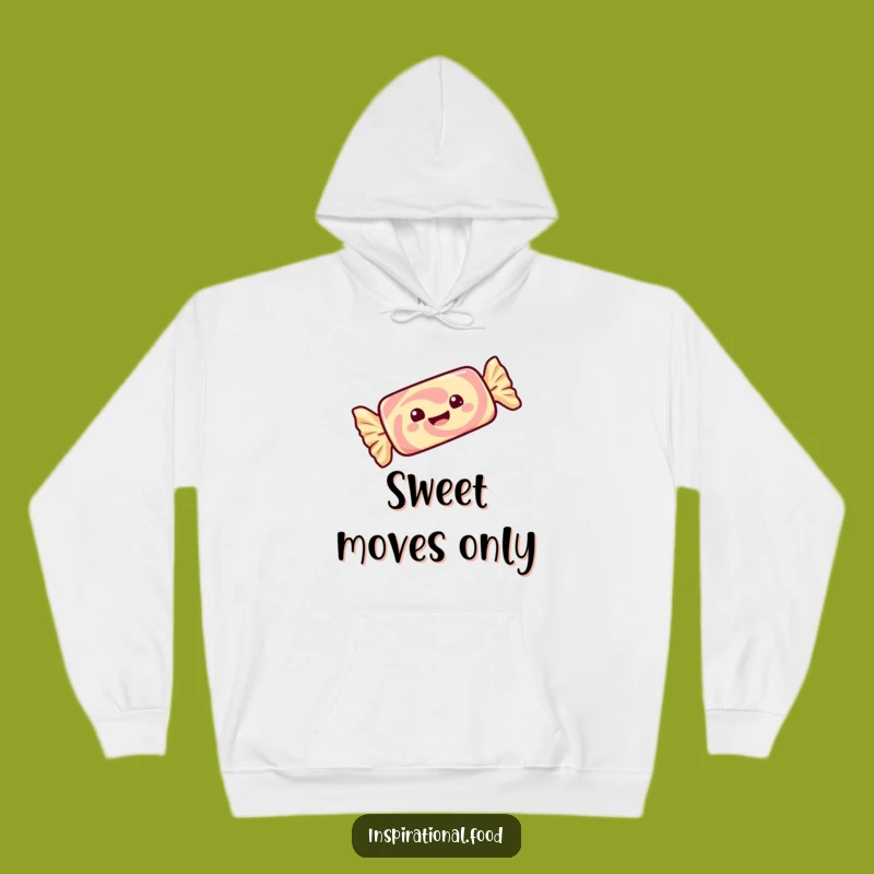 Funny Candy Bar Hoodie: Gleeful Wrapper Twirls, Cozy Funny Gift