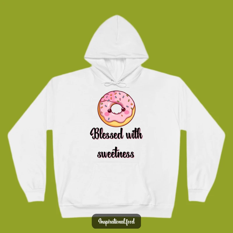 Funny Donut Halo Hoodie: Cozy Sweetness, A Hilarious Gift!