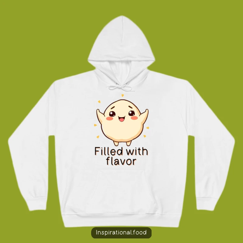 Funny Dumpling Art Hoodie: Cozy & Humorous Wear for Aspiring Chefs