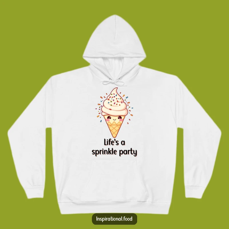 Funny Ice Cream Sprinkle Explosion Hoodie: Cozy Up with Sweet Style