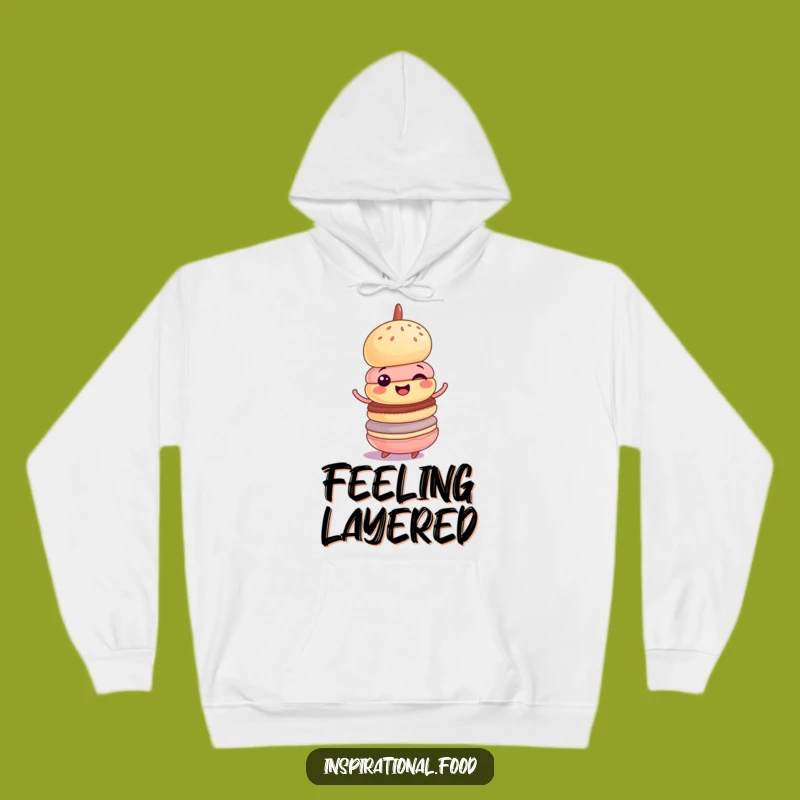 Funny Macaron Hoodie - Cozy Wobbly Spin Sweatshirt Gift