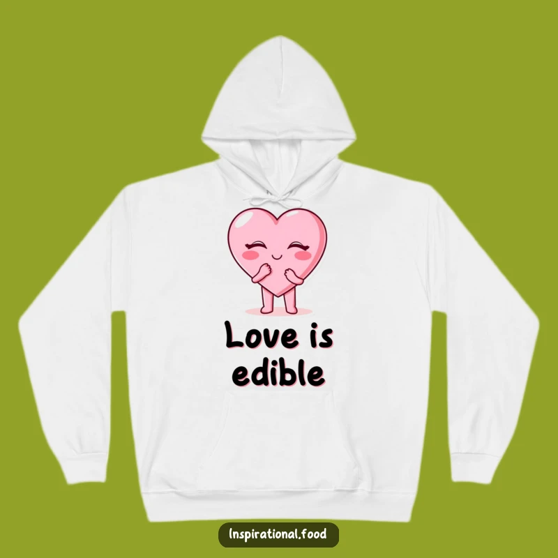 Funny Candy Heart Hoodie: Cozy Love & Sweet Kisses - Warm Gift