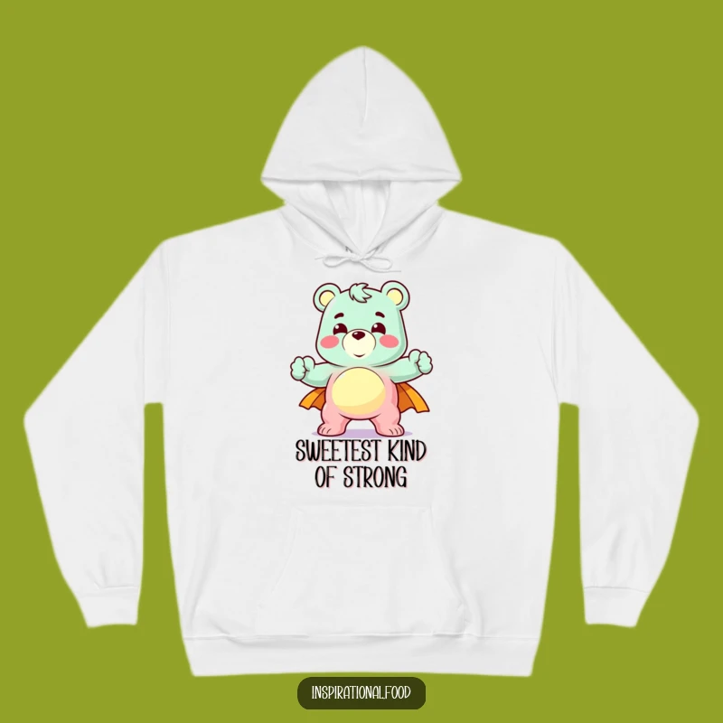 Funny Gummy Bear Hoodie - Cozy Heroic Pose Sweatshirt Gift
