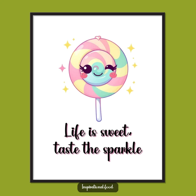 Free Printable Lollipop Wall Art: Sweet Sparkles for a Fun, Vibrant Decor Piece