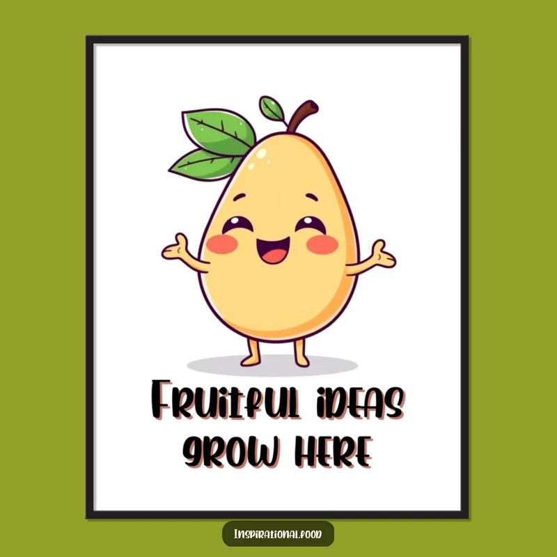 Vibrant Free Printable Wall Art: Giggling Fruit Concept Art