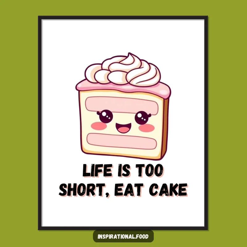 Free Printable Wall Art: Cheerful Cake Frosting Swirl Downloadable Decor