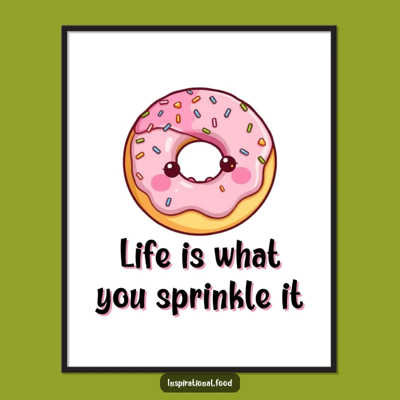 Free Printable Wall Art: Donut Sprinkle Bliss, Fun Downloadable Decor