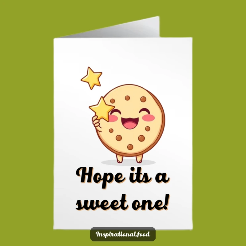 Free Printable Birthday Card: Cookie Inspiration Star - Funny Joyful Downloadable Gift
