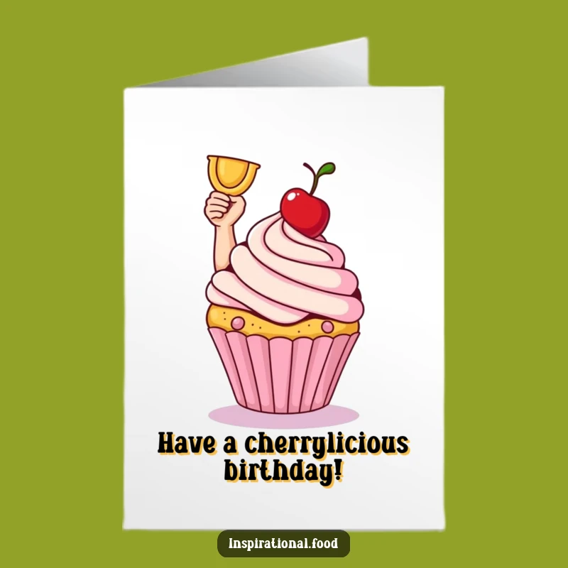 Free Printable Birthday Card: Cupcake Victory, Sweet Celebration Downloadable