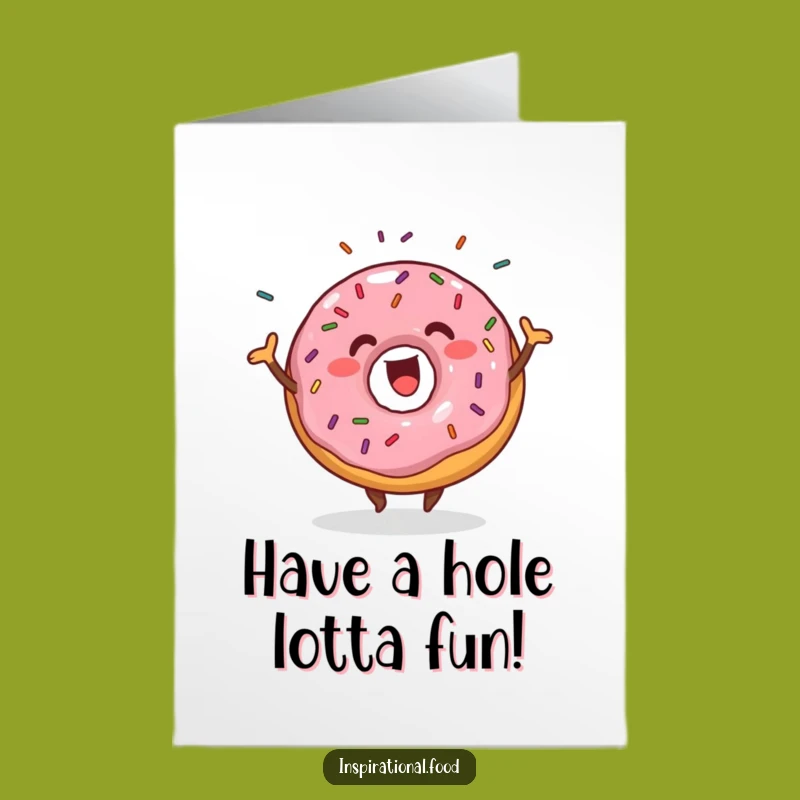 Free Printable Birthday Card Donut Wiggle Funny Downloadable Gift