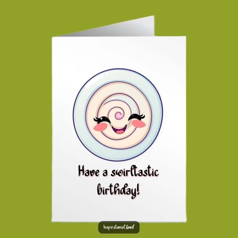 Free Printable Birthday Card: Playful Candy Swirl - Fun Downloadable Gift