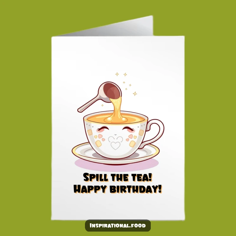 Free Printable Birthday Card: Teacup of Ideas - Funny Downloadable Gift