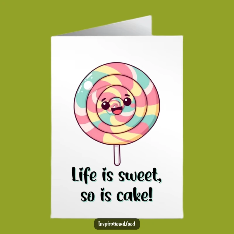 Free Printable Birthday Card: Happy Lollipop Spinning Fun - LOL Downloadable Gift