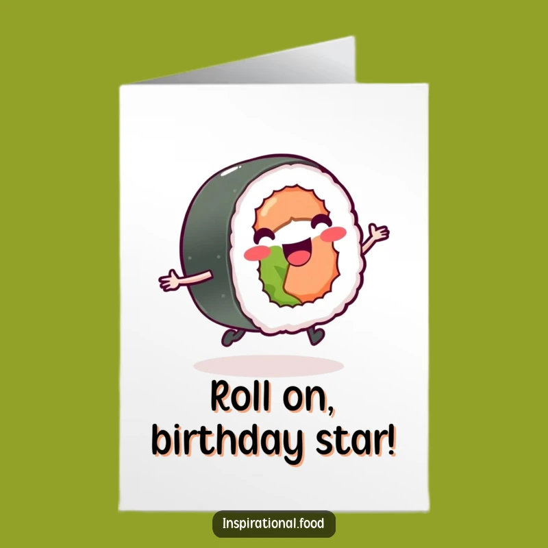 Free Printable Birthday Card Sushi Skip Funny Downloadable Gift