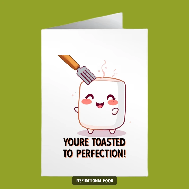 Free Printable Congrats Card: Hilarious Toasted Marshmallow for Your Big Win