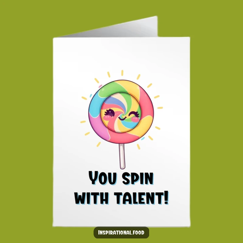 Free Printable Congrats Card: Spinning Lollipop's Creative Spark, Celebration Downloadable