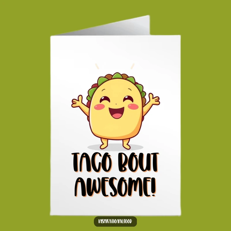Free Printable Congrats Card Taco Pose Funny Downloadable Achievement