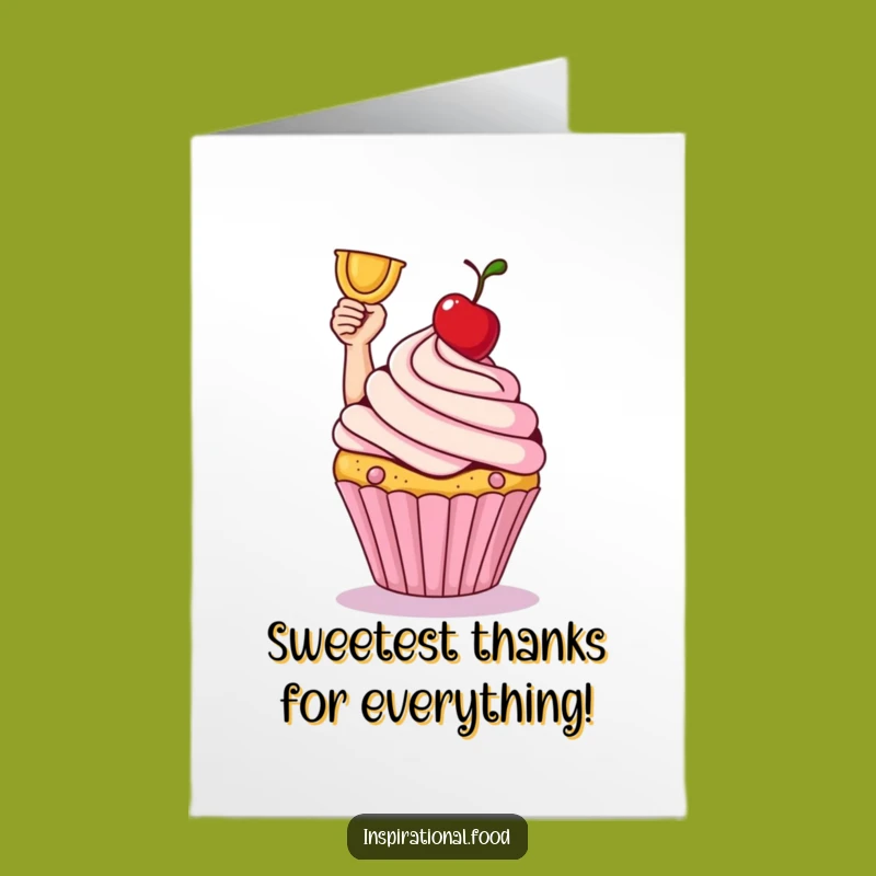 Free Printable Thank You Card: Cupcake's Sweet Thanks, Deliciously Downloadable