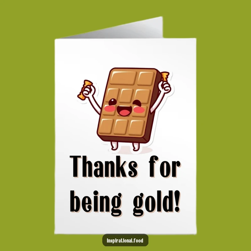 Free Printable Chocolate Thank You Card: Humorous Downloadable Gift for Gratitude