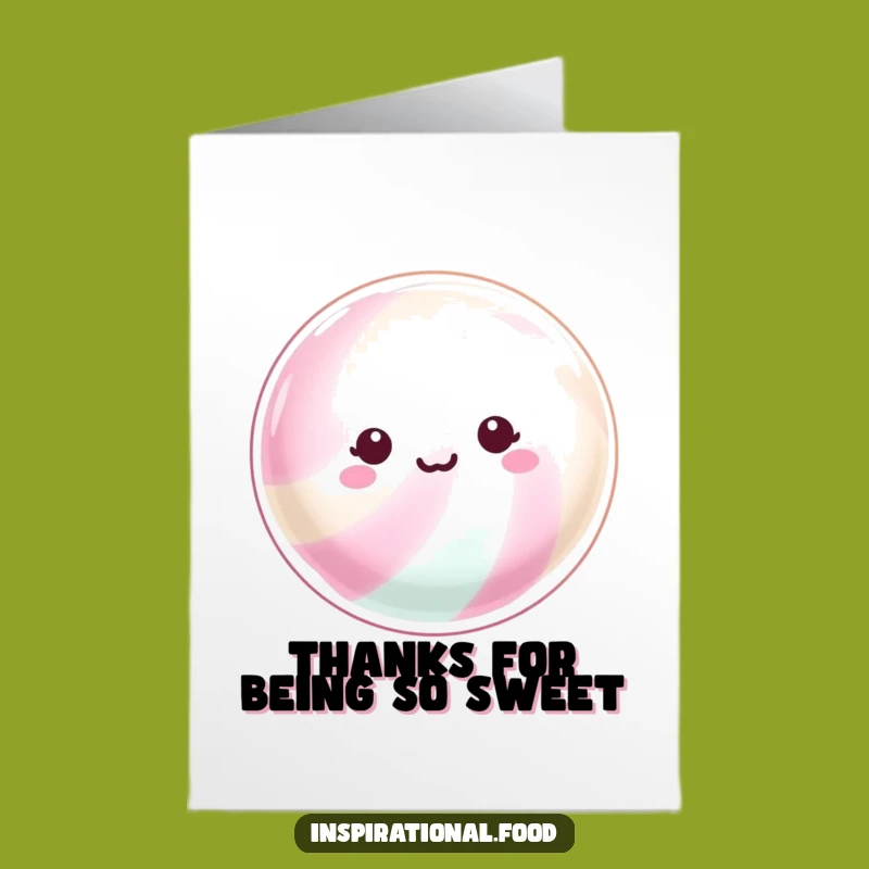 Free Printable Thank You Card: Shimmering Candy Gratitude, Downloadable Bright Thanks