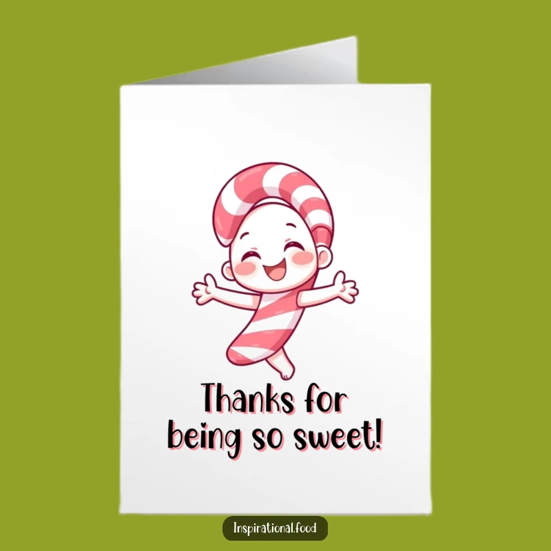 Free Printable Candy Cane Thank You Card: Twirl Your Thanks Around with Humor
