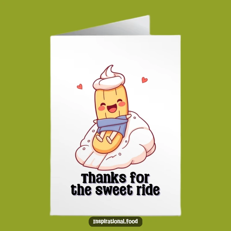 Free Printable Thank You Card: Baguette Meringue Fun Easy DIY