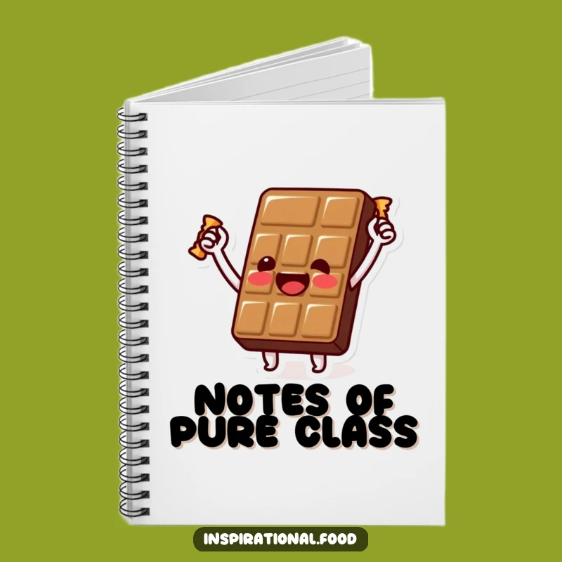 Funny Chocolate Ideas Notebook: Beaming Bar's Golden Wrapper for Notes, Sweet Funny Gift