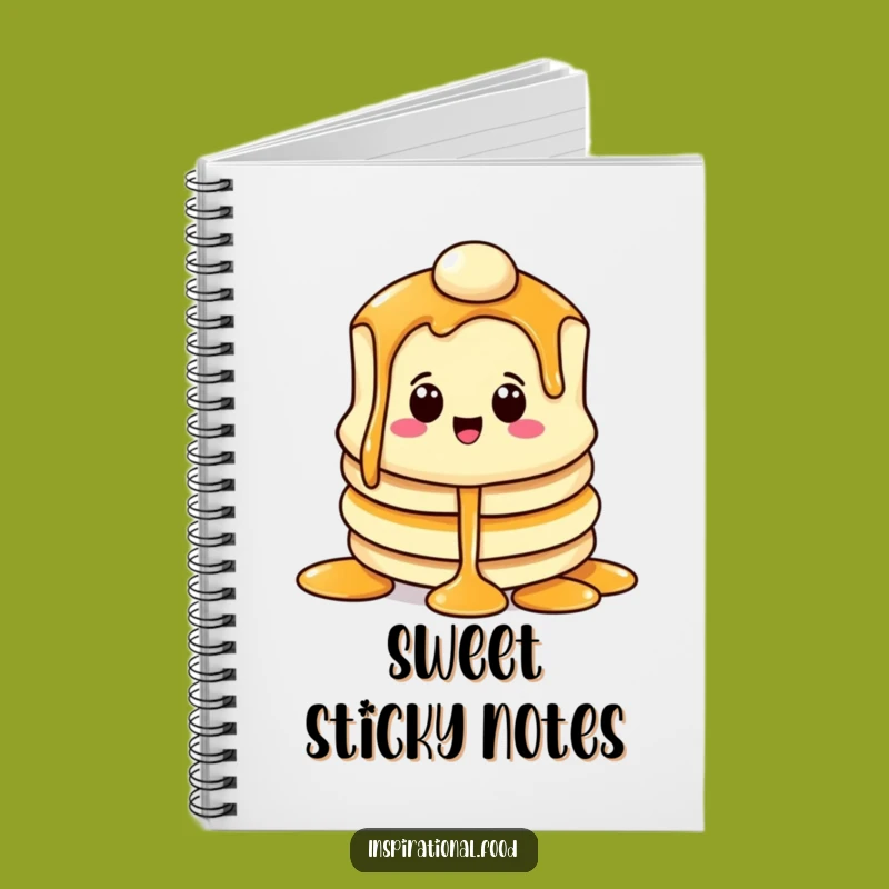 Funny Pancake Smile Notebook: Syrup Cascade, Journal Gift!