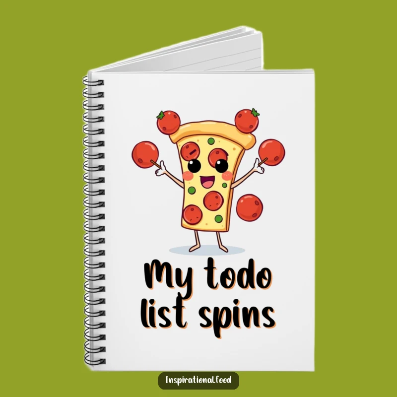 Funny Pizza Juggling Notebook: Jot Down Ideas with Cheesy Flair