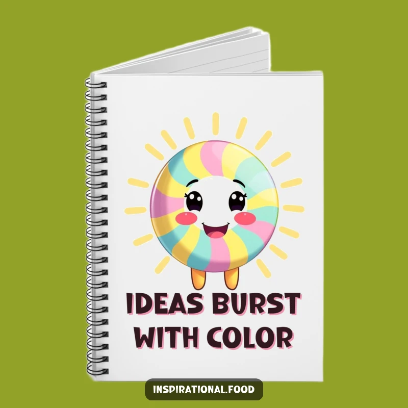 Funny Candy Character Notebook: Jot Down Ideas with Color, Perfect Funny Gift