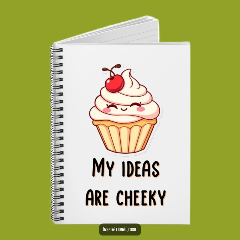 Funny Cupcake Wink Notebook: Jot Down Ideas with Sweet, Cheeky Humor