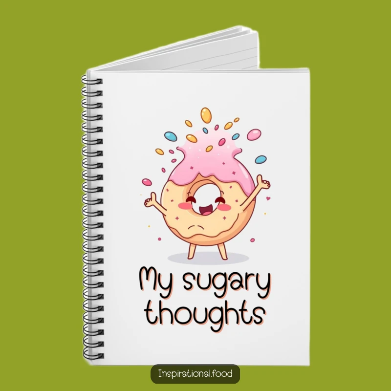 Funny Donut Journal: Cheerful Cascade Diary, Sweet Notebook Gift
