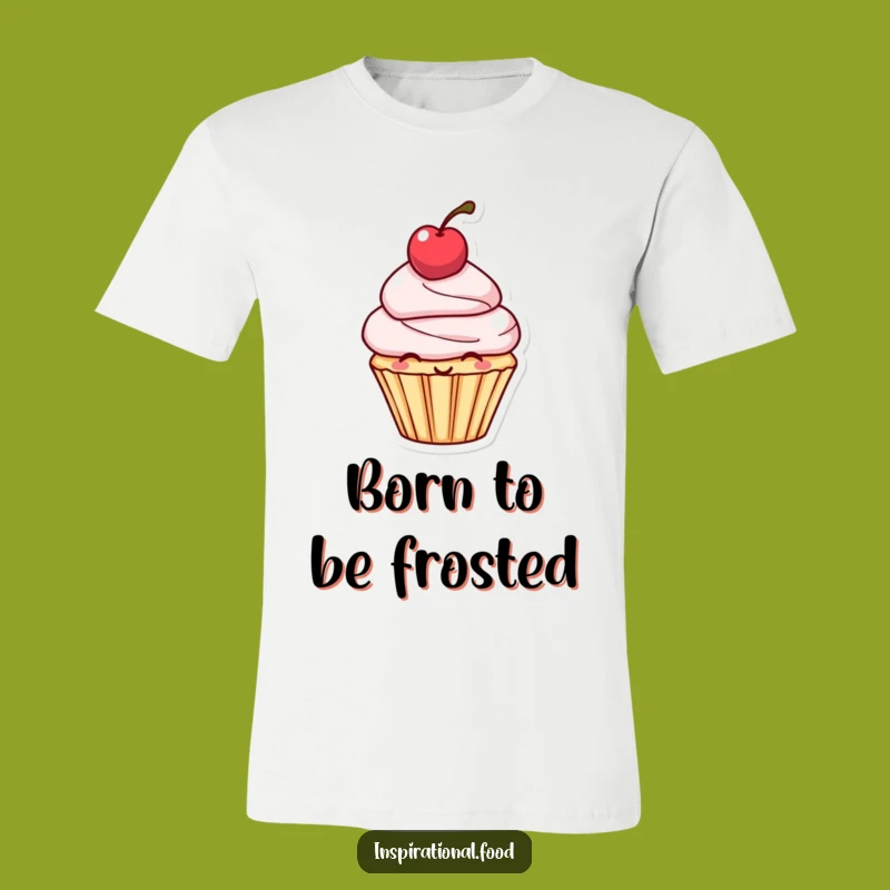 Funny Cupcake Cherry T-Shirt - Adorable Character Dessert Tee Gift