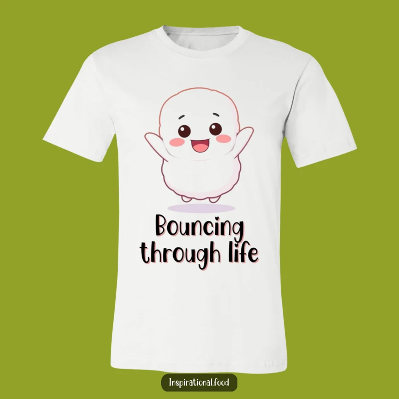 Funny Marshmallow Bounce Tee: Wear Your Unbridled Joy with Comical Style!