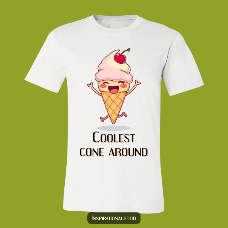 Funny Ice Cream Cone Silly Hop T-Shirt - Hilarious Cartoon Tee Gift