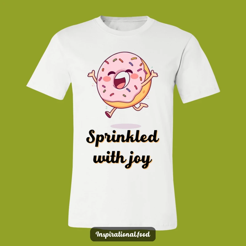 Funny Donut T-Shirt: Ecstatic Sprinkled Leap, Awesome Funny Gift