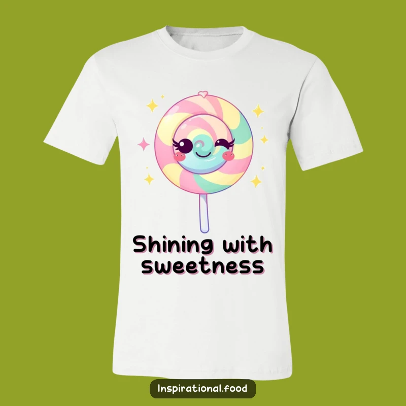 Funny Lollipop Sparkle T-Shirt: Wear Your Sweetness with Humorous Flair