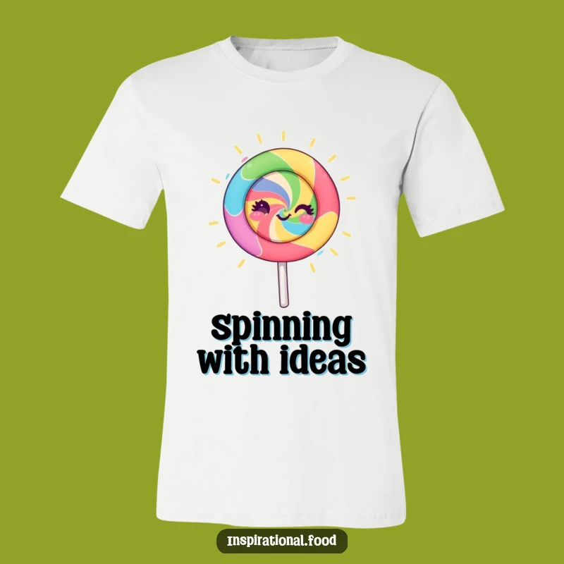 Funny Lollipop Spin T-Shirt: Wear Your Creative Energy with Vibrant Style