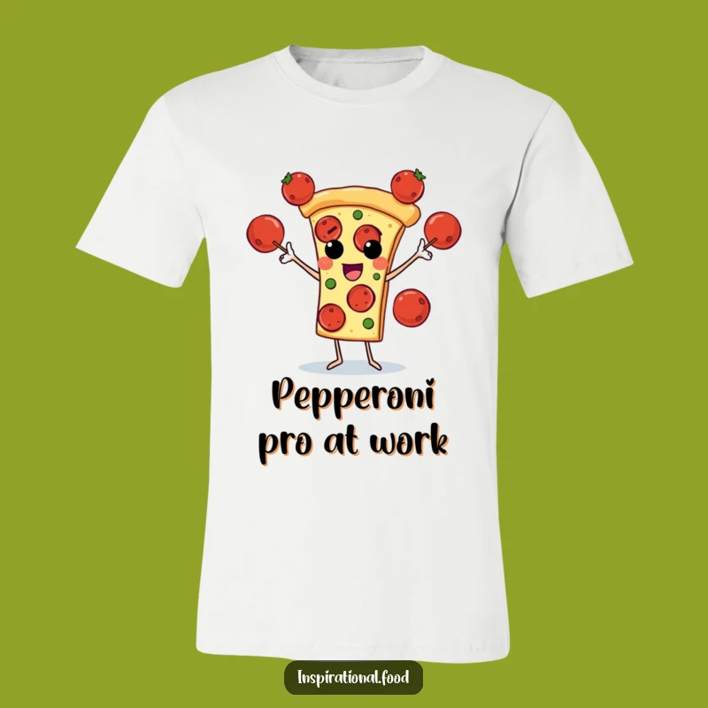 Funny Pizza Juggling T-Shirt: Wear Your Love for Cheesy Fun