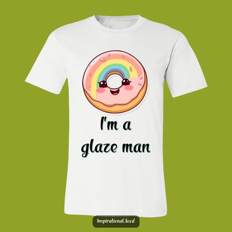 Funny Rainbow Doughnut T-Shirt: Wear Your Happiness with This Cheerful Foodie Tee