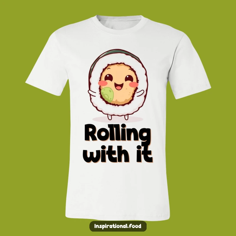 Funny Wiggling Sushi Roll T-Shirt: Embrace Your Inner Foodie with Humor