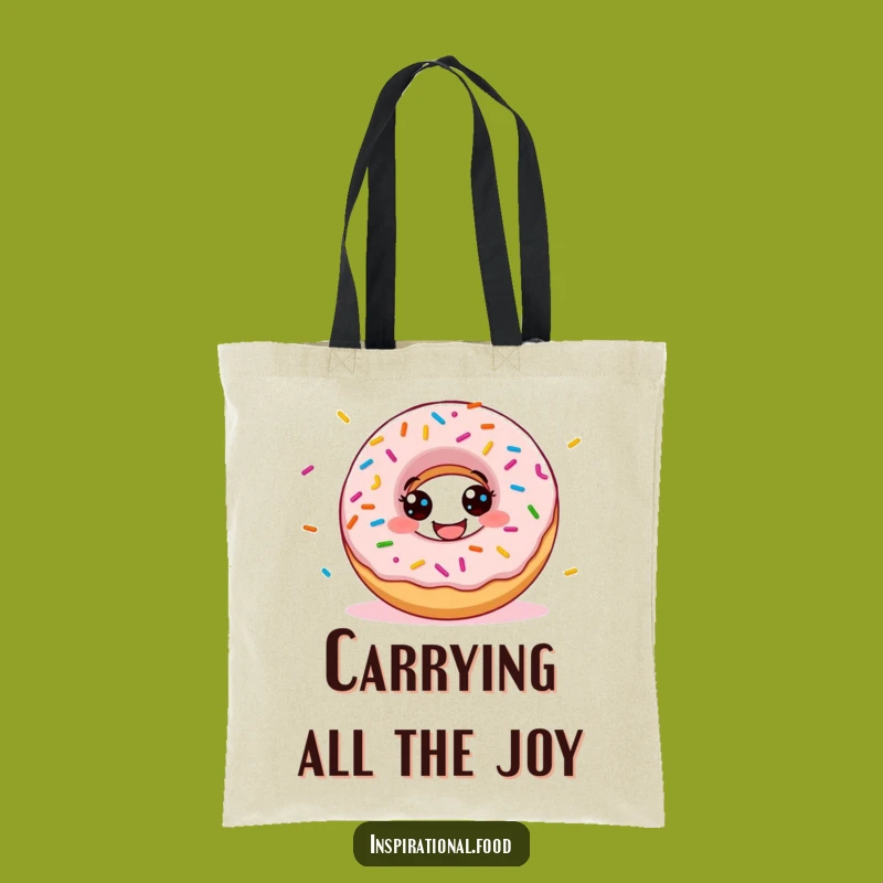 Funny Donut Sprinkles Tote Bag: Carry Your Essentials with Sweet Humor