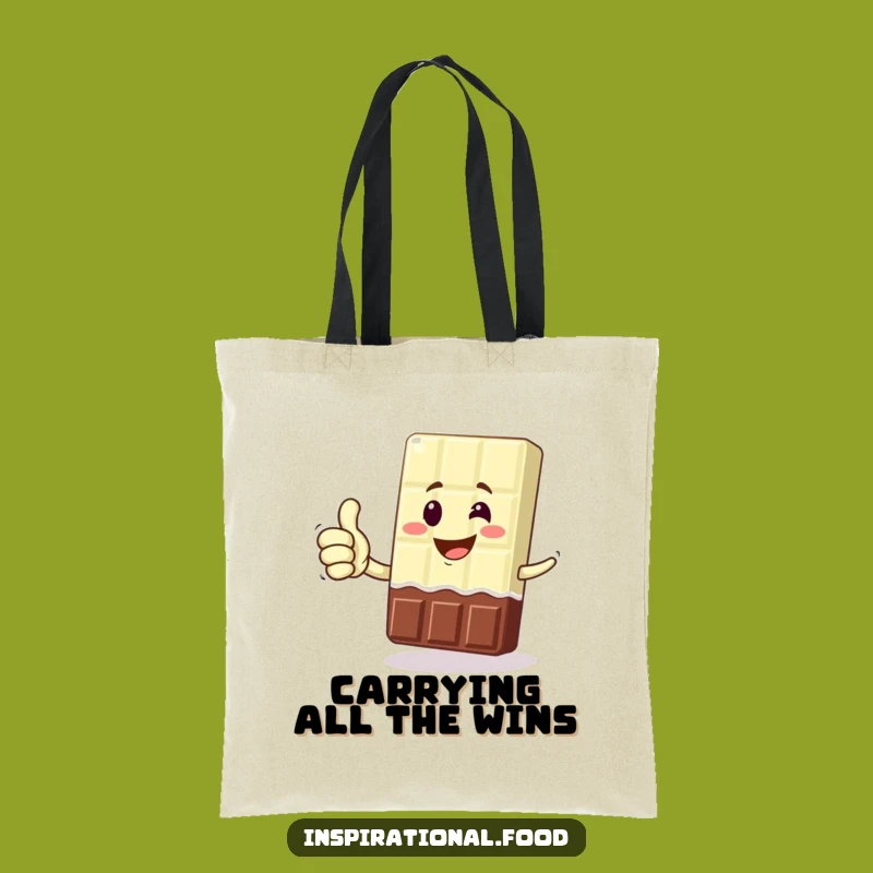 Funny Chocolate Bar Tote Bag: Carry Your Victories in Humorous Style!
