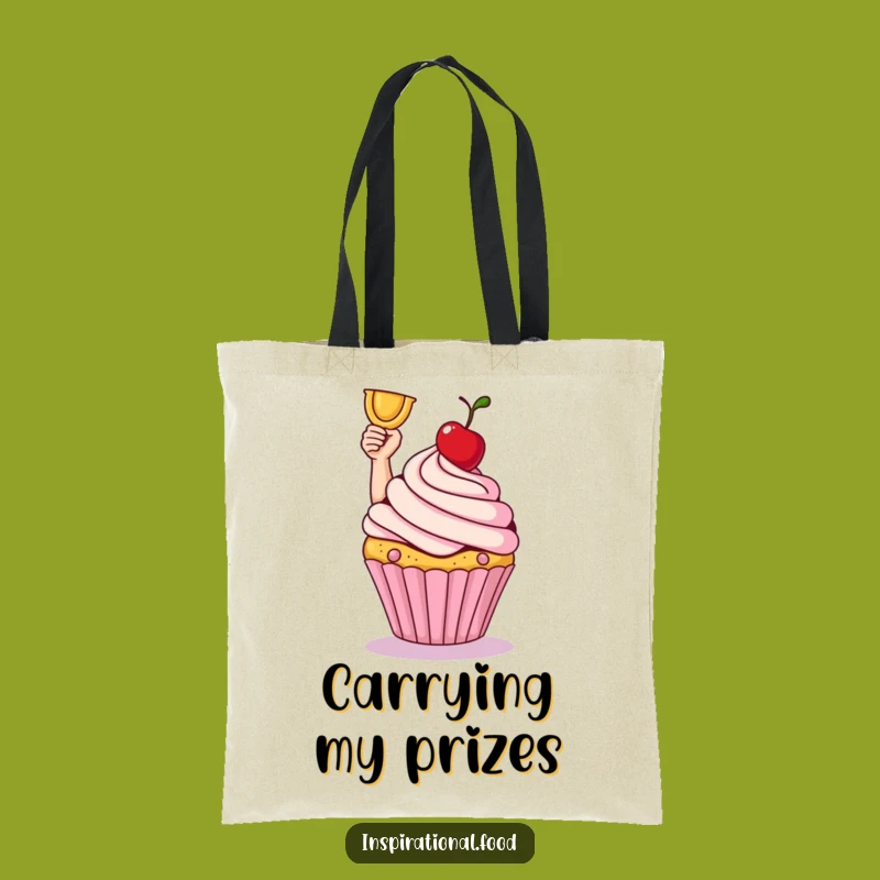 Funny Cupcake Victory Tote Bag: Dessert Celebration Carrier, A Practical Funny Gift!