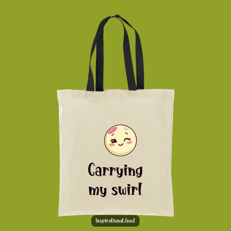 Funny Macaron Wink Tote Bag: Carry Your Essentials with Swirling Sweetness and Charm
