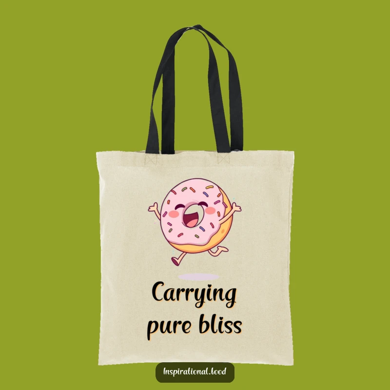 Funny Donut Tote Bag: Ecstatic Sprinkles On The Go, Perfect Funny Gift