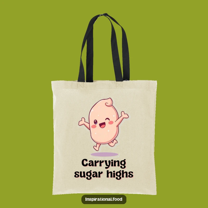 Funny Candy Leap Tote Bag: Stylish Character Carryall, Perfect Funny Gift